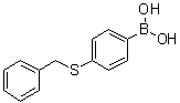 [4-(苄硫基)苯基]硼酸分子结构 (CAS 1005207-32-8)