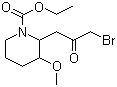 2-(3-Bromo-2-oxopropyl)-3-methoxy-1-piperidinecarboxylic acid ethyl ester molecular structure (CAS 100524-99-0)