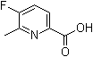 5-Fluoro-6-methylpyridine-2-carboxylic acid molecular structure (CAS 1005474-88-3)