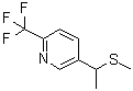 3-[1-(甲硫基)乙基]-6-(三氟甲基)吡啶分子结构 (CAS 1005489-34-8)