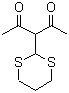 3-(1,3-二噻烷-2-基)-2,4-戊二酮分子结构 (CAS 100596-16-5)