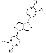 (-)-表松脂酚分子结构 (CAS 10061-38-8)