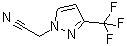 3-(三氟甲基)-1H-吡唑-1-乙腈分子结构 (CAS 1006348-71-5)