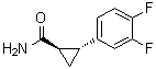 (1R,2R)-2-(3,4-Difluorophenyl)cyclopropanecarboxamide molecular structure (CAS 1006376-62-0)
