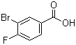 3-Bromo-4-fluorobenzoic acid molecular structure (CAS 1007-16-5)