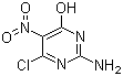 结构式 CAS# 1007-99-4, 2-氨基-4-氯-5-硝基-6-羟基嘧啶
