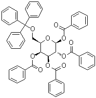 6-O-(Triphenylmethyl)-beta-D-galactopyranose tetrabenzoate molecular structure (CAS 100740-75-8)