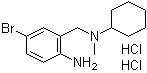 2-氨基-5-溴-N-环己基-N-甲基苄胺二盐酸盐分子结构 (CAS 10076-98-9)