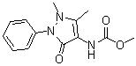 2,3-Dimethyl-5-oxo-1-phenyl-3-pyrazoline-4-carbamic acid methyl ester molecular structure (CAS 10077-96-0)