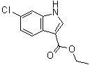 structure of CAS# 100821-50-9, 6-Chloro-1H-indole-3-carboxylic acid ethyl ester