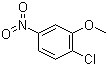 structure of CAS# 1009-36-5, 2-Chloro-5-nitroanisole;4-Chloro-3-methoxynitrobenzene