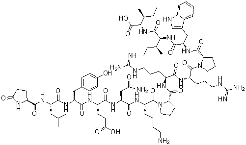 11-D-Tryptophan-13-L-isoleucine-neurotensin (ox) molecular structure (CAS 100929-52-0)
