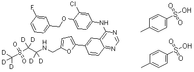 Lapatinib-d<sub>7</sub> Ditosylate molecular structure (CAS 1009307-24-7)