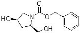 (2R,4R)-Benzyl 4-hydroxy-2-(hydroxymethyl)pyrrolidine-1-carboxylate molecular structure (CAS 1009335-39-0)