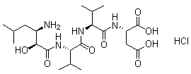 Amastatin hydrochloride molecular structure (CAS 100938-10-1)