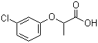 2-(3-氯苯氧基)丙酸分子结构 (CAS 101-10-0)