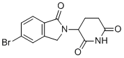 3-(5-Bromo-1-oxoisoindolin-2-yl)piperidine-2,6-dione molecular structure (CAS 1010100-26-1)