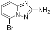 结构式 CAS# 1010120-55-4, 5-溴-[1,2,4]三唑并[1,5-a]吡啶-2-胺