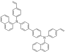 N4,N4'-Bis(4-ethenylphenyl)-N4,N4'-di-1-naphthalenyl-[1,1'-biphenyl]-4,4'-diamine molecular structure (CAS 1010396-31-2)