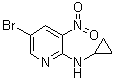 5-溴-N-环丙基-3-硝基-2-吡啶胺分子结构 (CAS 1010422-24-8)