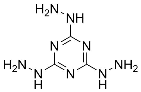 2,4,6-三肼基-1,3,5-三嗪分子结构 (CAS 10105-42-7)