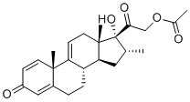 结构式 CAS# 10106-41-9, 瓦莫洛龙乙酸酯