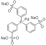 Sodium [[3,3',3''-(phosphinidyne)tris[benzenesulfonato]]]-palladate molecular structure (CAS 1010733-93-3)
