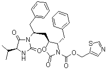 去(异丙基噻唑基)海因-恶唑烷酮利托那韦分子结构 (CAS 1010809-43-4)