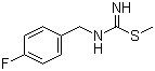 N-[(4-Fluorophenyl)methyl]carbamimidothioic acid methyl ester molecular structure (CAS 1011347-39-9)
