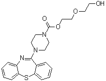 4-Dibenzo[b,f][1,4]thiazepin-11-yl-1-piperazinecarboxylic acid 2-(2-hydroxyethoxy)ethyl ester molecular structure (CAS 1011758-00-1)