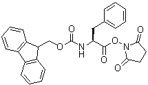 structure of CAS# 101214-43-1, [(1S)-2-[(2,5-Dioxo-1-pyrrolidinyl)oxy]-2-oxo-1-(phenylmethyl)ethyl]carbamic acid 9H-fluoren-9-ylmethyl ester