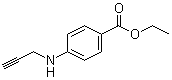 structure of CAS# 101248-36-6, 4-(2-Propyn-1-ylamino)benzoic acid ethyl ester;p-2-Propynylaminobenzoic acid ethyl ester; NSC 202883