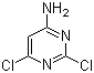4-氨基-2,6-二氯嘧啶分子结构 (CAS 10132-07-7)