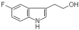 structure of CAS# 101349-12-6, 5-Fluorotryptophol;5-Fluoro-1H-indole-3-ethanol; 5-Fluoro-3-(2-hydroxyethyl)indole
