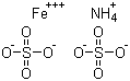 硫酸铁铵分子结构 (CAS 10138-04-2)