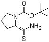 结构式 CAS# 101410-18-8, N-Boc-L-硫代脯氨酰胺; N-叔丁氧羰基-L-硫代脯氨酰胺