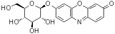 Resorufin beta-D-glucopyranoside molecular structure (CAS 101490-85-1)