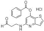 [5-(3-Oxopropylamino)thieno[3,2-b]pyridin-7-yl] benzoate hydrochloride molecular structure (CAS 1015223-89-8)