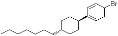 结构式 CAS# 101532-38-1, 反式-1-溴-4-(4-庚基环己基)苯