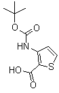 结构式 CAS# 101537-64-8, 3-[叔丁氧羰基氨基]噻吩-2-甲酸