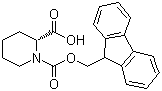 structure of CAS# 101555-63-9, Fmoc-D-Pipecolic acid;D-1-Fmoc-Pipecolinic acid; (R)-N-Fmoc-piperidine-2-carboxylic acid; (R)-1-(((9H-fluoren-9-yl)methoxy)carbonyl)piperidine-2-carboxylic acid