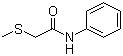 2-(甲硫基)乙酰苯胺分子结构 (CAS 10156-36-2)