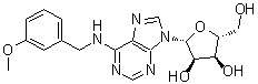 structure of CAS# 101565-95-1, N-[(3-Methoxyphenyl)methyl]-adenosine