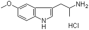 3-(2-Aminopropyl)-5-methoxyindole hydrochloride molecular structure (CAS 1016-44-0)