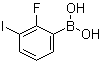 2-Fluoro-3-iodophenylboronic acid molecular structure (CAS 1016231-39-2)