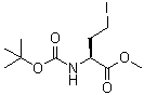 结构式 CAS# 101650-14-0, (S)-2-叔丁氧羰基氨基-4-碘丁酸甲酯