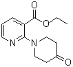 2-(4-Oxo-1-piperidinyl)-3-pyridinecarboxylic acid ethyl ester molecular structure (CAS 1016524-78-9)