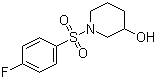 1-[(4-Fluorophenyl)sulfonyl]-3-piperidinol molecular structure (CAS 1016538-89-8)