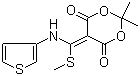 2,2-二甲基-5-[(甲硫基)(3-噻吩氨基)亚甲基]-1,3-二恶烷-4,6-二酮分子结构 (CAS 1016552-75-2)