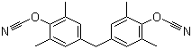 4,4'-Methylenebis(2,6-dimethylphenylcyanate) molecular structure (CAS 101657-77-6)